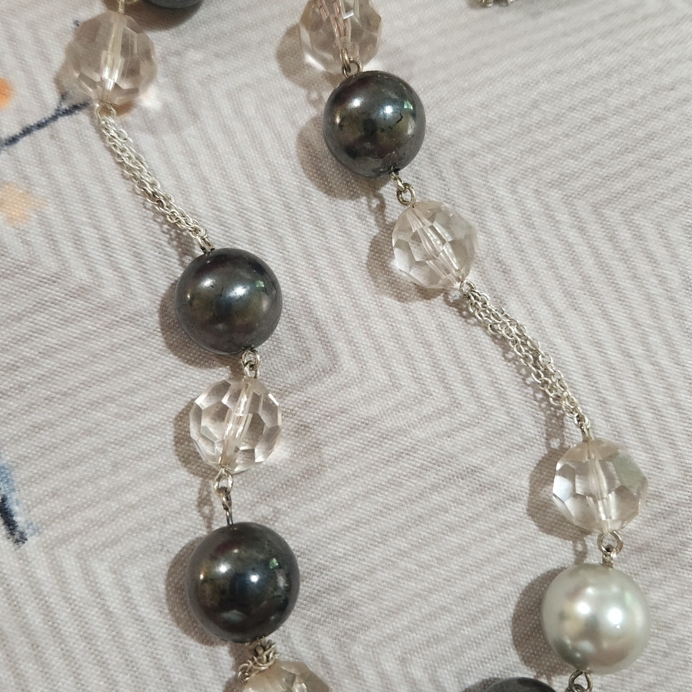 Long Beaded Statement Neckla E - image 4